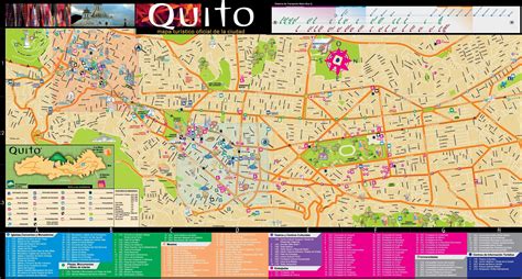 Tourist map of Quito | Mapa turístico, Mapas, Turistico