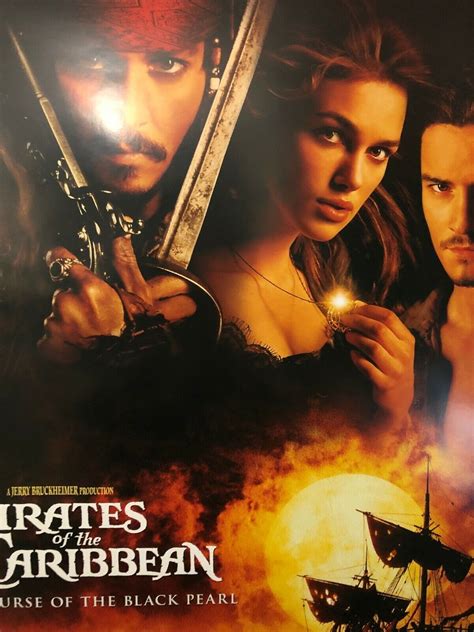 "Pirates Of The Caribbean" Cast Group 2 Original Theater Promo Poster ...