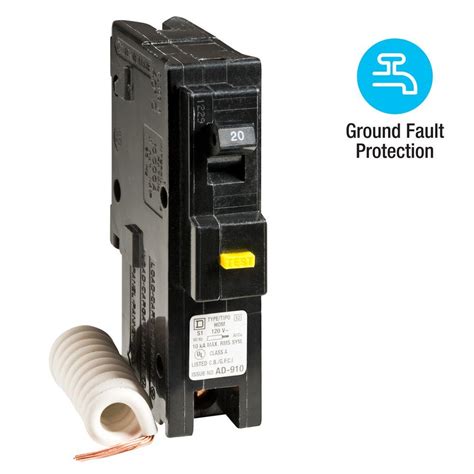 Homeline 15 Amp Single-pole Gfci Circuit Breaker