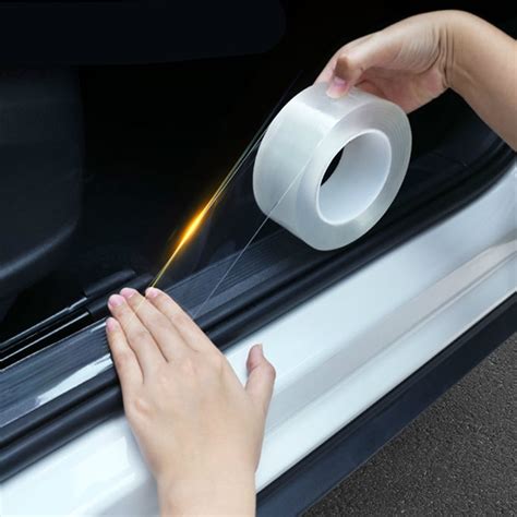 Car Door Protector Stickers Strip bumper protector Car Anti Collision Tape Door Edge Guard Plate ...