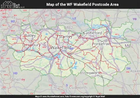 WF Postcode Area | Learn about the Wakefield Postal Area