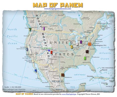 Hunger Games Lessons: My Updated Map of Panem, The Hunger Games Trilogy