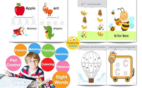 Amazon.com: My First Big ABC Book Vol.1: Preschool Homeschool Educational Activity Workbook with ...