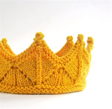 Golden Yellow Lace Knit Crown Headband for Dress Up, Birthday, Pretend Play - Fairy Princess ...