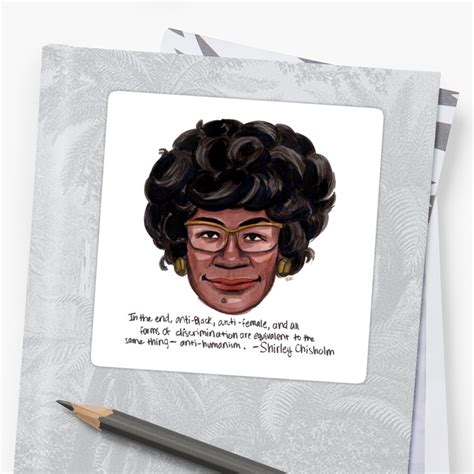 "Shirley Chisholm" Sticker by sophiazarders | Redbubble