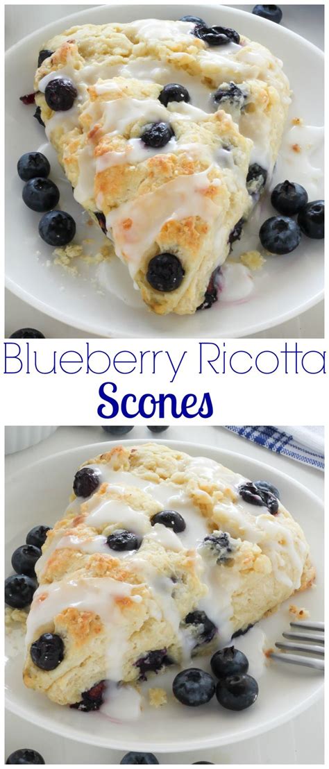 Classic and crumbly, these tender scones are made with sweet ricotta cheese and loaded with ...