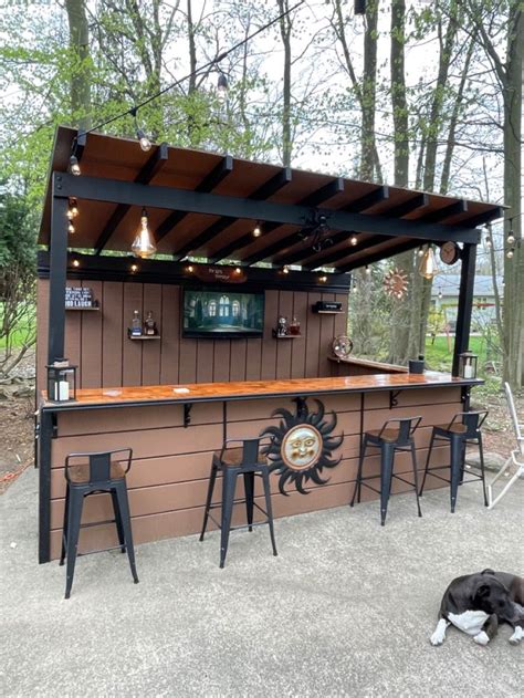 Backyard bar in 2021 | Backyard bar, Outdoor grill station, Backyard pavilion