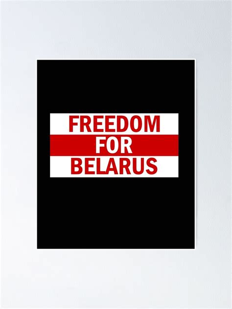 "Freedom for Belarus Flag Byelorussia Flag" Poster by Trenddesigns24 | Redbubble