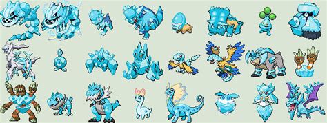 Crystal - Primary Rock Type Pokemon Sprites 4-6 by Emperial-Dawn on ...