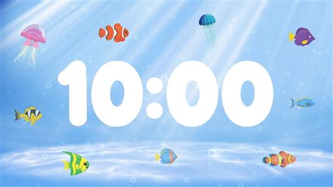 10 Minute Countdown Timer for Kids with Alarm and Fun Music | Under the Sea 🐟 - YouTube