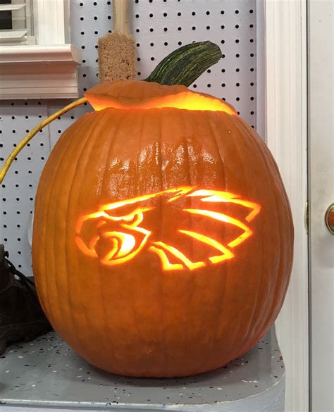 Eagles Pumpkin Stencil