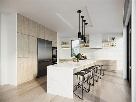 Before & After: Modern White Kitchen Design Online - Decorilla Online Interior Design