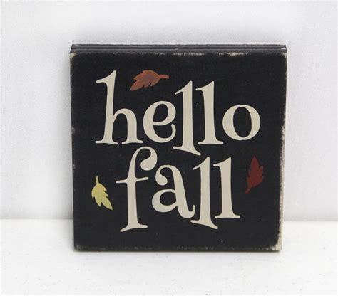 HELLO FALL LEAVES