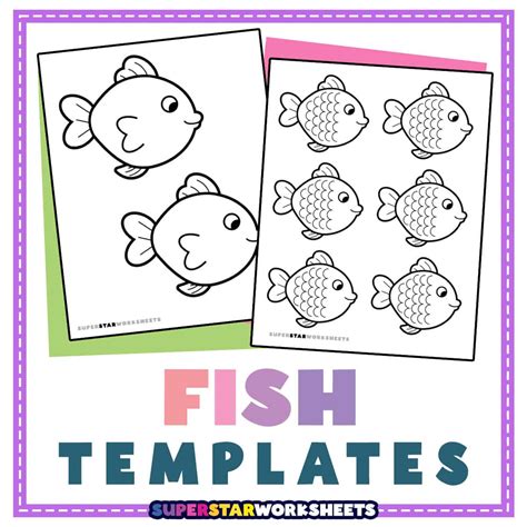 Rainbow Fish Template Printable