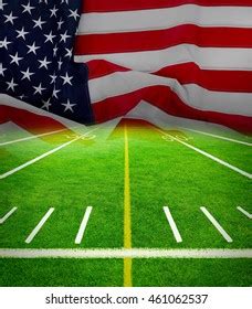 Football Field Stadium American Flag Background Stock Photo 461062537 | Shutterstock
