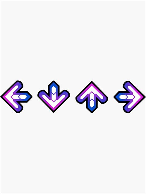 "DDR: Arrows" Sticker for Sale by SamJanes91 | Redbubble