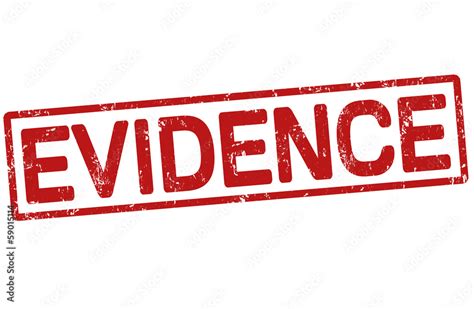 Evidence stamp vector de Stock | Adobe Stock