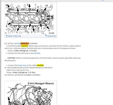 Ford 3.7 Intake Manifold Torque Specs