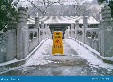 Summer palace in winter stock image. Image of winter - 36267919