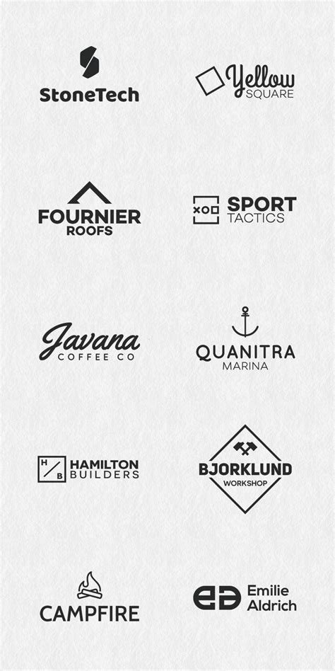 10 FREE Minimal Logos on Behance