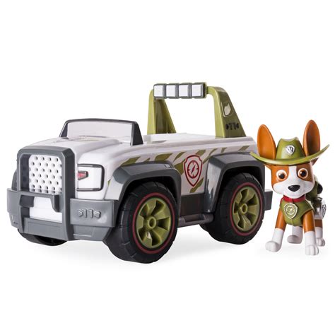 Paw Patrol, Jungle Rescue, Tracker's Jungle Cruiser, Vehicle and Figure ...