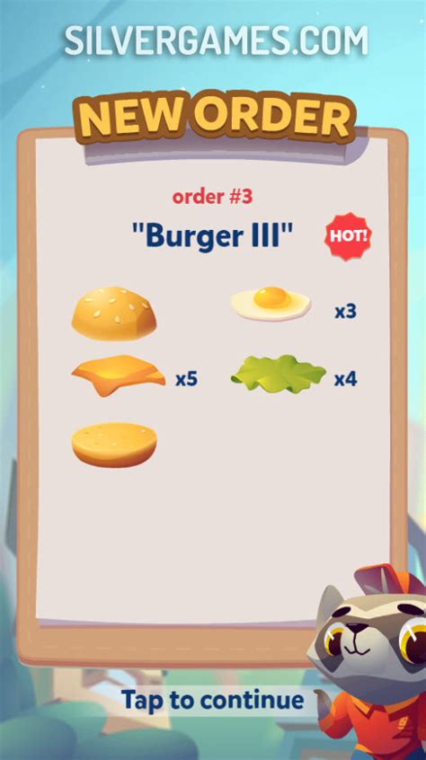 Stack The Burger - Play Online on SilverGames 🕹️