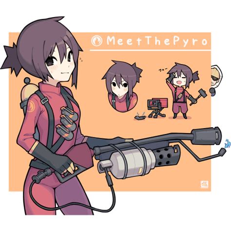 Pyro Anime Girl [Team Fortress 2] [Sprays]