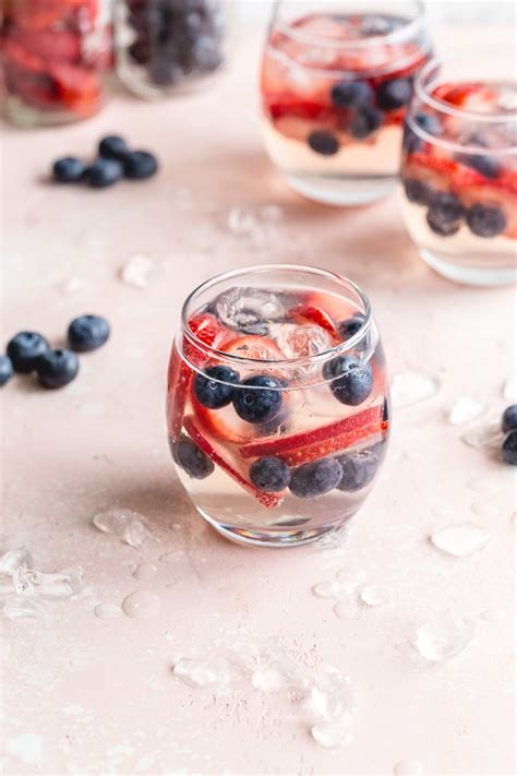 White Wine Spritzer with Fruit - Crumb Top Baking