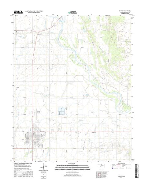 MyTopo Fairview, Oklahoma USGS Quad Topo Map