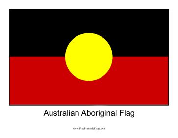 Flag of Australian Aboriginal