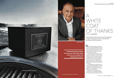 The Blavatnik Family Foundation – Lifestyles Magazine