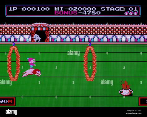 Circus Charlie - Nintendo Entertainment System - NES Videogame - Editorial use only Stock Photo ...