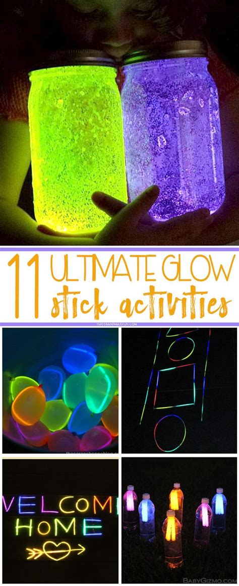 11 Ultimate Glow Stick Activities - TGIF - This Grandma is Fun | Glow sticks, Glow stick party ...