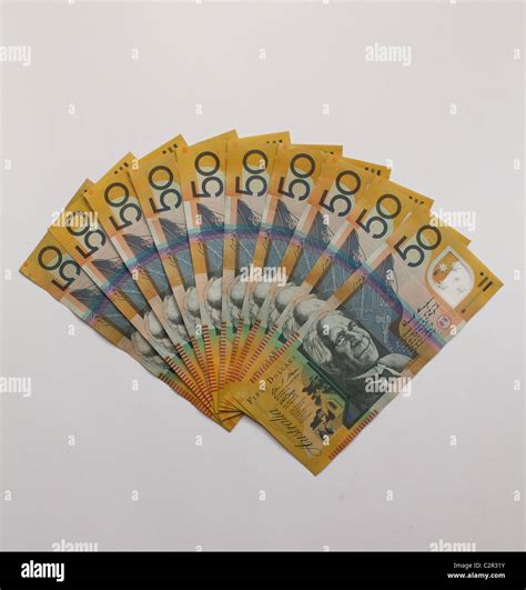 Australian $50 dollar notes Stock Photo - Alamy