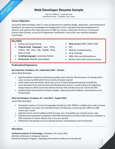 List Of Skills for Resume – Letter Example Template