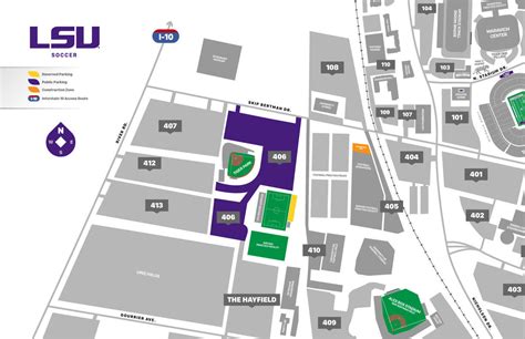 LSU Soccer Parking Map – LSU