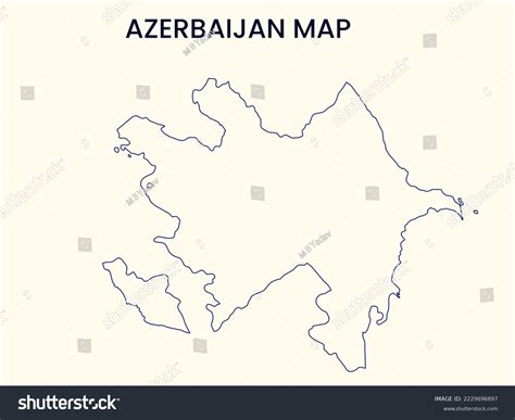 Map Azerbaijan Outline Map Azerbaijan Illustration Stock Illustration ...