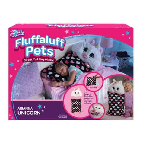 Happy Nappers FluffALuffs White Unicorn Play Pillow, 1 ct - Fred Meyer