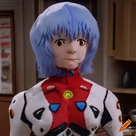 Plush toy of rei ayanami from seinfeld episode on Craiyon