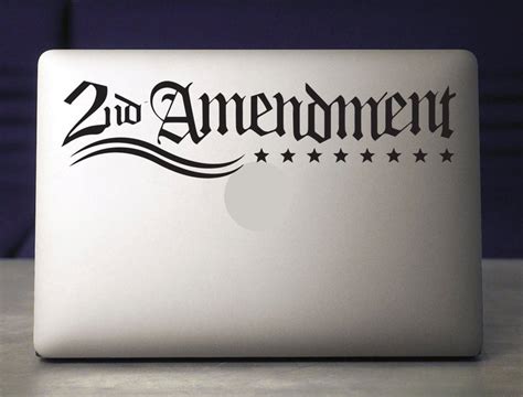 2nd Amendment Vinyl Decal Sticker - Etsy