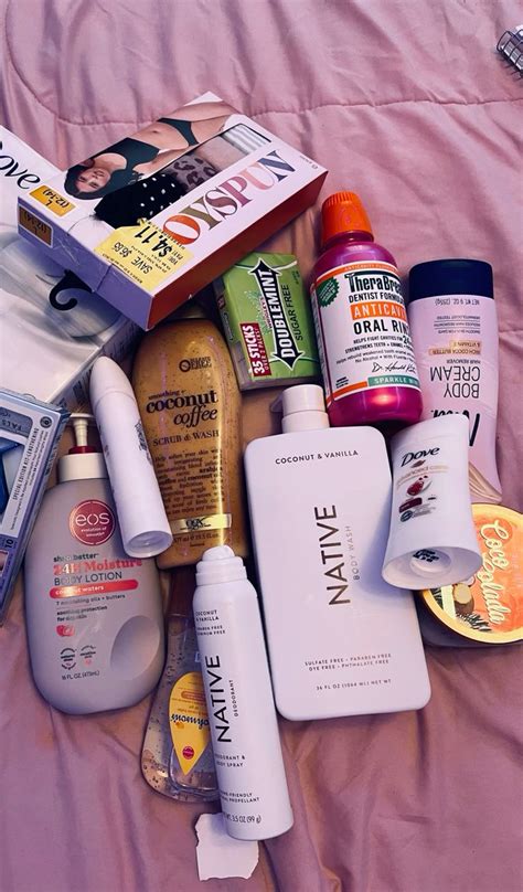 Hygiene products. | Body skin care routine, Body care routine, Body care