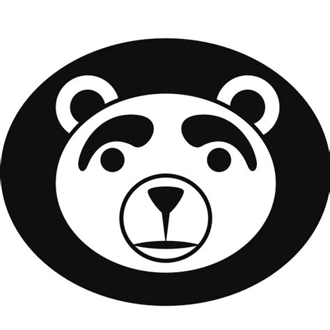 Bear's head silhouette | Free SVG