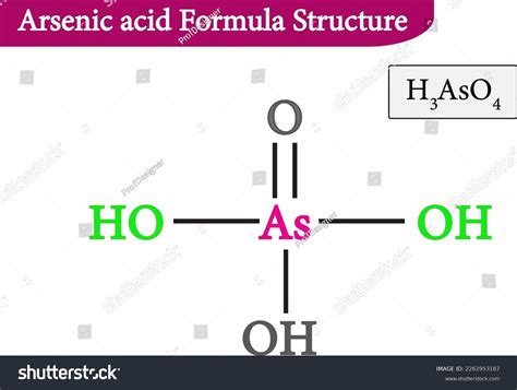 Arsenic Acid Formula Structurevector Image Stock Vector (Royalty Free ...