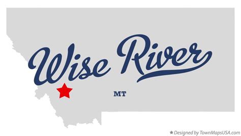 Map of Wise River, MT, Montana