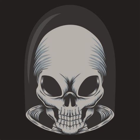 Alien Skull Vector Hd PNG Images, Alien Skull Vector Illustration ...