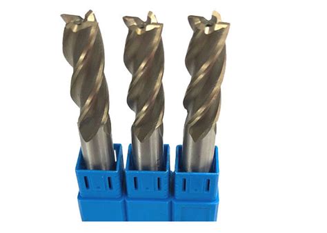 TC Coating HSS End Mill Cutting Tools / Metal High Speed Steel End Mills