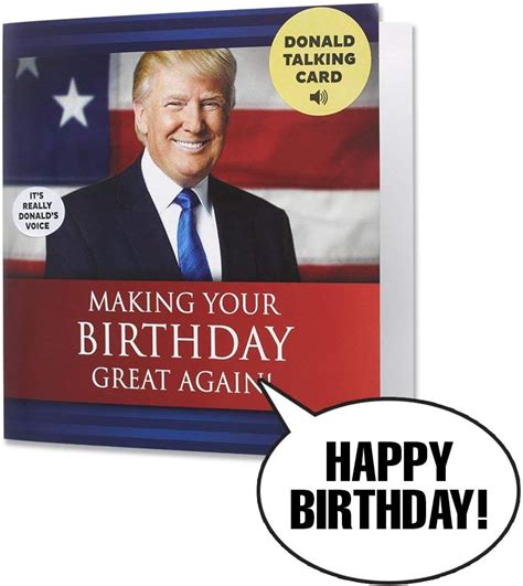 Talking Trump Birthday Card - Wishes You A Happy Birthday in Donald Trump's Real Voice ...