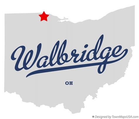 Map of Walbridge, OH, Ohio