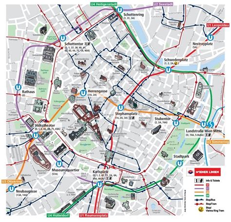 Vienna city center map | Vienna tourist map, Tourist map, Vienna city map