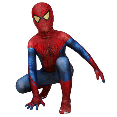 The Amazing Spider-Man Costume Peter Parker Kids Cosplay Suit